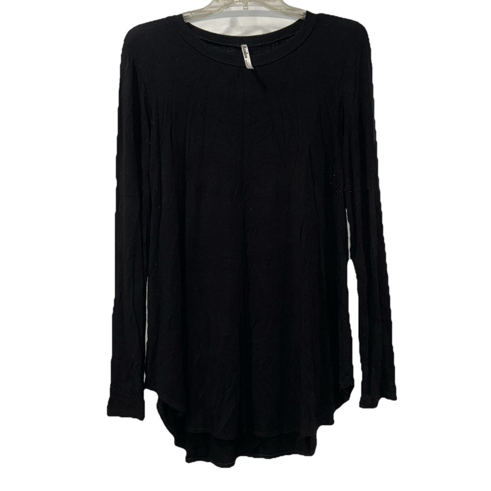 Azules Basic Black Long Sleeve Top Women’s Large